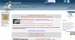 Desktop Screenshot of bluegrassauction.com