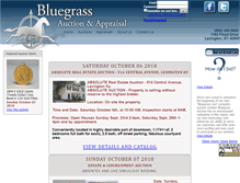 Tablet Screenshot of bluegrassauction.com
